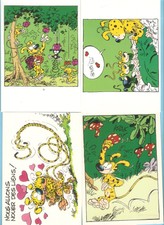 DISNEY/BATEM  lot de 4  cartes postales BD    MARSUPILAMI  