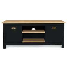 Meuble TV ISIS  bois et noir