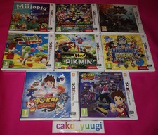 LOT DE 8 JEUX NINTENDO 3DS PIKMIN MIITOPIA YOSHI MARIO YO-KAI WATCH WARIO...