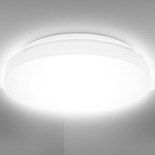 Plafonnier LED salle de bain protection contre les projections d’eau IP44 Ø22cm