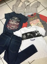 LOT GARCON 12 ANS JEAN SLIM  SWEATER A CAPUCHE 3 TOP KWELL SOPRANO THOM ET JO