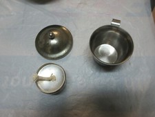 Miscellaneous , Stainless Pitcher , Cover , Burner / Wicker , Lot of 3 , Vintage