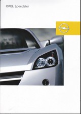 brochure 2002 OPEL SPEEDSTER !!! _____________ en français _________