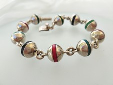 Rare ancien bracelet en argent (Jakob Bengel?) Art Déco old bracelet sterling