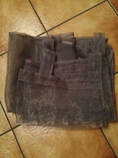 VOILAGE gris/RIDEAU/panneau 2,32m X 2,39m 