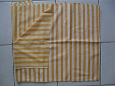 COUPON TISSU COTON RAYURES JAUNES
