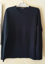 Pull maille bleu marine taille S homme