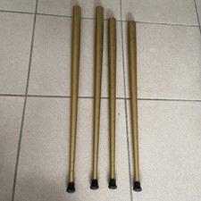 Lot  4 pieds Compas de Meuble Console  En Métal Doré 60 cm Et 55 Cm De hauteur