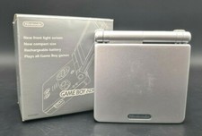 Console Nintendo Gameboy Advance SP Platinum Silver Argent Boxed GBA NTSC-J JAP