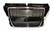 AUDI A3 8P LIFT 2008- CALANDRE FRONT PARE-CHOCS NOIR brillant NEUF 