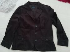 ensemble jupe et veste coton marron Caroll 42 tb état