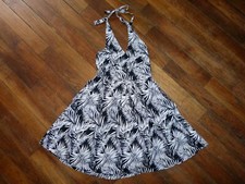 Robe noire/blanche dos nu - H&M - Taille 38 - Neuve