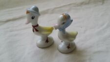 Bibelots, 2 Figurines en céramiques  " Canards, oies "