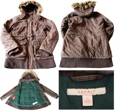 Manteau à capuche Fille 12 ans/13ans Esprit Marron/Bien chaud/Excellent état ! 