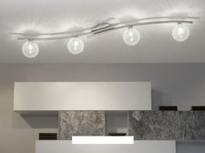 EGLO 90612 Lampe Métal X Plafond 4 Spots 40W Modèle Pescara 220V Neuf