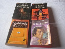 4 Livres J'ai lu Guy des Cars L'officier sans nom, L'habitude d'amour, Le faussa