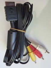 Câble AV Audio Vidéo Officiel Sony Playstation PS1 PS2 PS3 