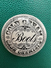 COUVERCLE POT CRÈME ONGUENT BOOTS COLD CREAM BOOTS OINMENT POT LID