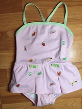 Gymboree Girls Sz. 6-12 Months Skirted Embroidered Swim Suit