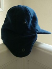 Job Lot 6 X Rétro Vintage Enfant Hiver Bleu Marine Polaire Chapeaux 52 CM 1 - 3 ans