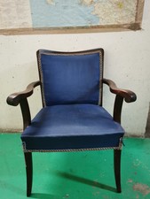 Fauteuil de salon ancien ( bois et soie) 