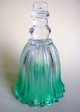 SONNETTE DE TABLE EN VERRE "BONHOMME DE NEIGE"