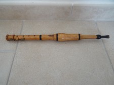 Flageolet flute en buis 19ème siècle instrument musique old flute art populaire 