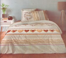 Parure de drap - Lit 1 pers. - 3 pièces - 90x190cm - Heart