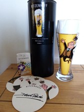 1 VERRE A BIERE RITZENHOFF  dans sa boite ( Débora Jedwab  ) 50 cl 1998