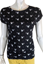 ? Caroll Taille  34 ? Superbe haut top tee shirt manches courtes noir  femme