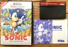 SONIC 1 THE HEDGEHOG COMPLET BOÎTE NOTICE SEGA MASTER SYSTEM PAL EURO CIB OVP I