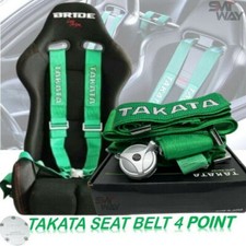 TAKATA 4 points Snap-On 3" avec harnais de ceinture de sécurité Camlock...