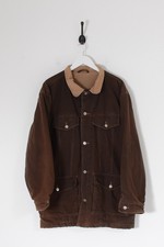 Vintage Levi's Travailleur Jeans Veste Marron (M)