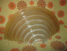 ? Art Déco Ancienne PARTIE d'APPLIQUE de LAMPE en VERRE ROSE Retro Luminaire