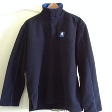 PEUGEOT polaire pull homme bleu marine taille 2 Large L comme neuf