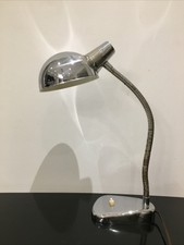 Lampe À Poser De Bureau ELAU Flexible En Chrome des Années 60