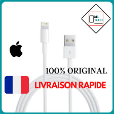 CÂBLE CHARGEUR IPHONE ORIGINAL USB APPLE 1M 6/6+/6s/7/8/X/XS/XR/11/12/13