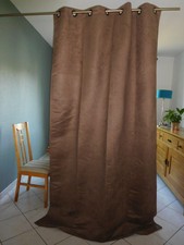 double rideau coton 2,43 M X 1,43 M marron