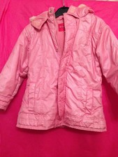 Filles Enfants Rose Manteau Court Veste épais Rembourré Imperméable Manteau Capuche 3/4 ans