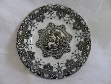 assiette Gien ancienne enfants " cueillette des violettes " 19 eme n°1