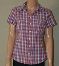 Chemise rouge & bleue à carreaux H&M T 38