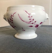 Bol à Soupe Porcelaine Limoges Lys Royal  décor Rose - Tirage Limité - RARE