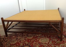 TABLE BASSE CARRÉE 120 X 120 X 40 - 2 ÉTAGES