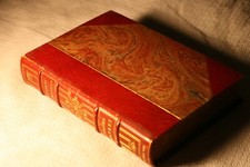 GUSTAVE FLAUBERT, MADAME BOVARY, RELIURE MAROQUIN, SUR VELIN VAN GELDER, 1910.