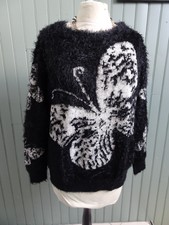 Pull noir poilu pour 42/44