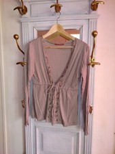 Gilet Alain Manoukian en soie taille 170 encolure dentelle perlée