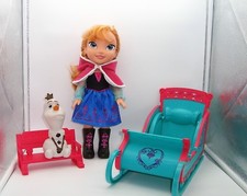  Disney Poupée Anna reine des neiges et son traîneau + olaf 