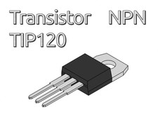 Transistor TIP120 Darlington TO-220, NPN 60V 5A.