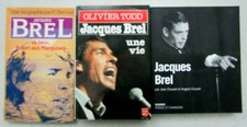 Lot 4 livres Jacques Brel : Une vie, Biographie, Poésie & chansons (2 volumes)