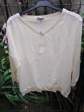 PULL MARQUE ERIC BOMPARD TAILLE XXL 70% CACHEMIRE 30% SOIE